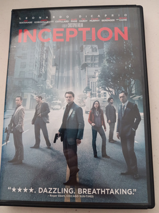 Inception, DVD Movie, Widescreen, Rated PG-13, USED