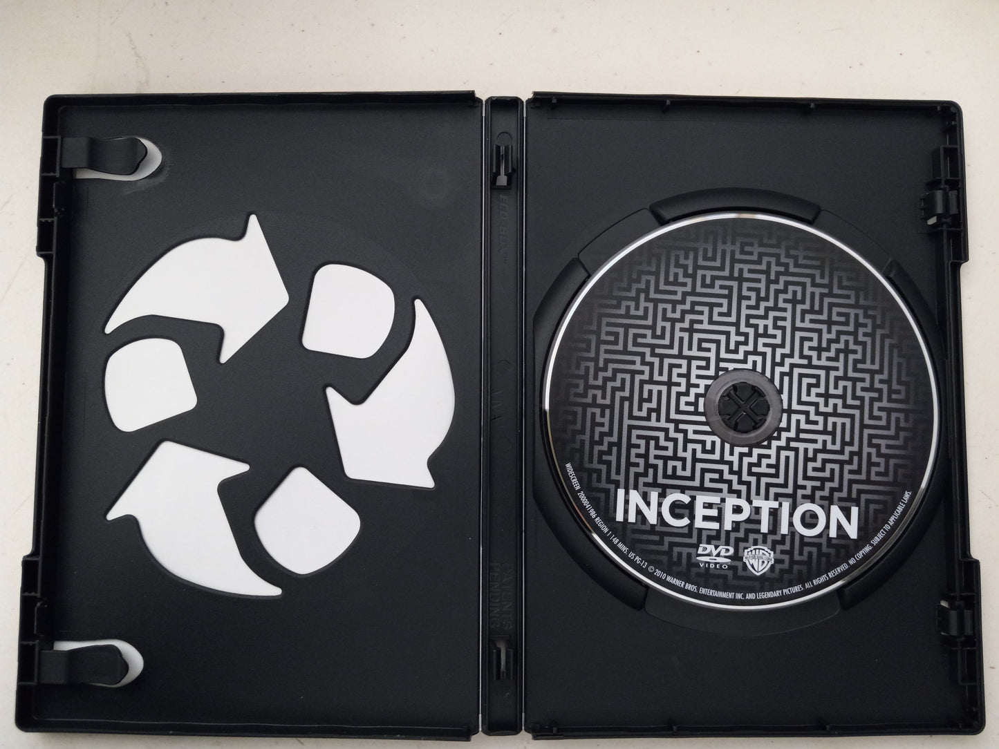 Inception, DVD Movie, Widescreen, Rated PG-13, USED