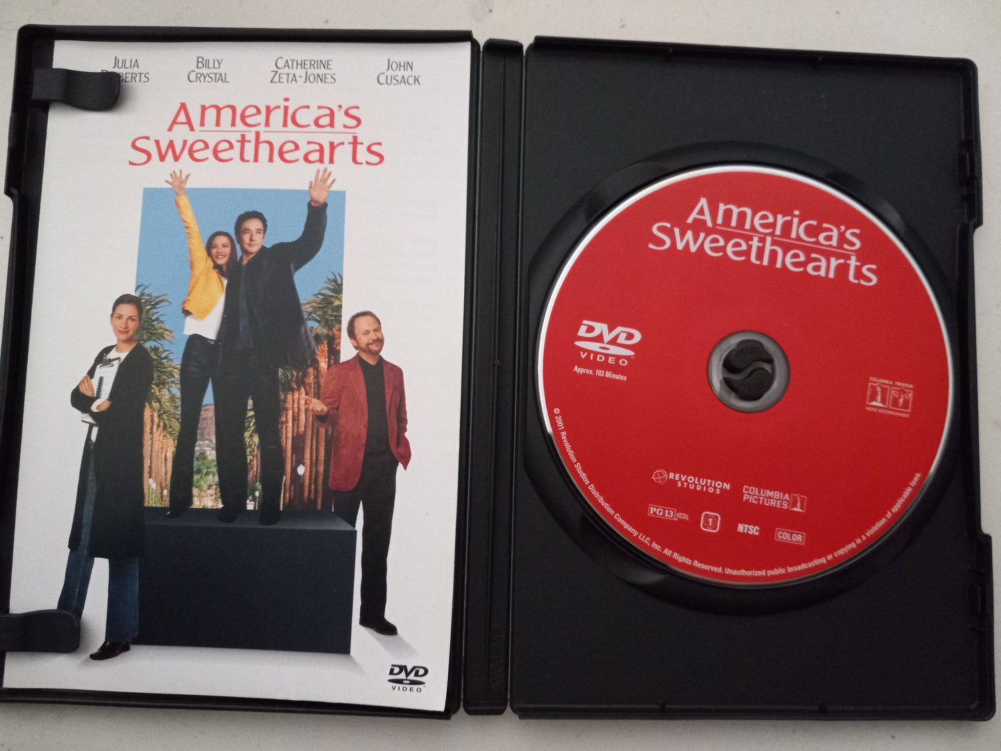 America's Sweethearts, DVD Movie, Widescreen, Fullscreen, Rated PG-13, USED