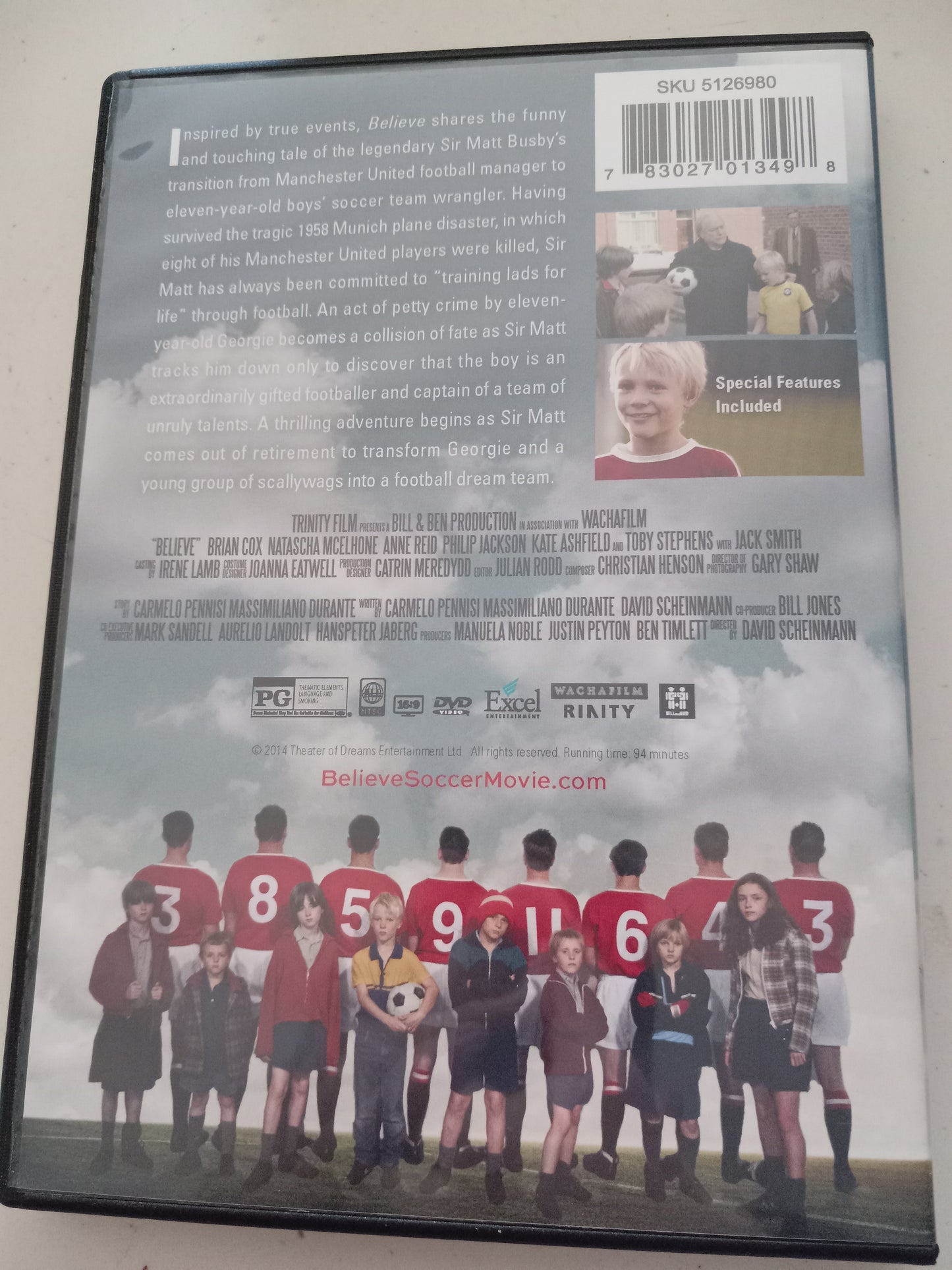 Believe, DVD Movie, Fullscreen, Rated PG, USED