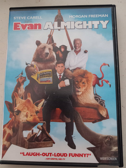 Evan Almighty, DVD Movie, Steve Carell Fullscreen/Widescreen, Rated PG, USED