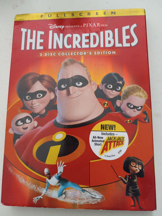 The Incredibles, DVD Movie, 2 Discs Collector's Ed, Widescreen/Fullscreen, Rated PG, NEW/USED