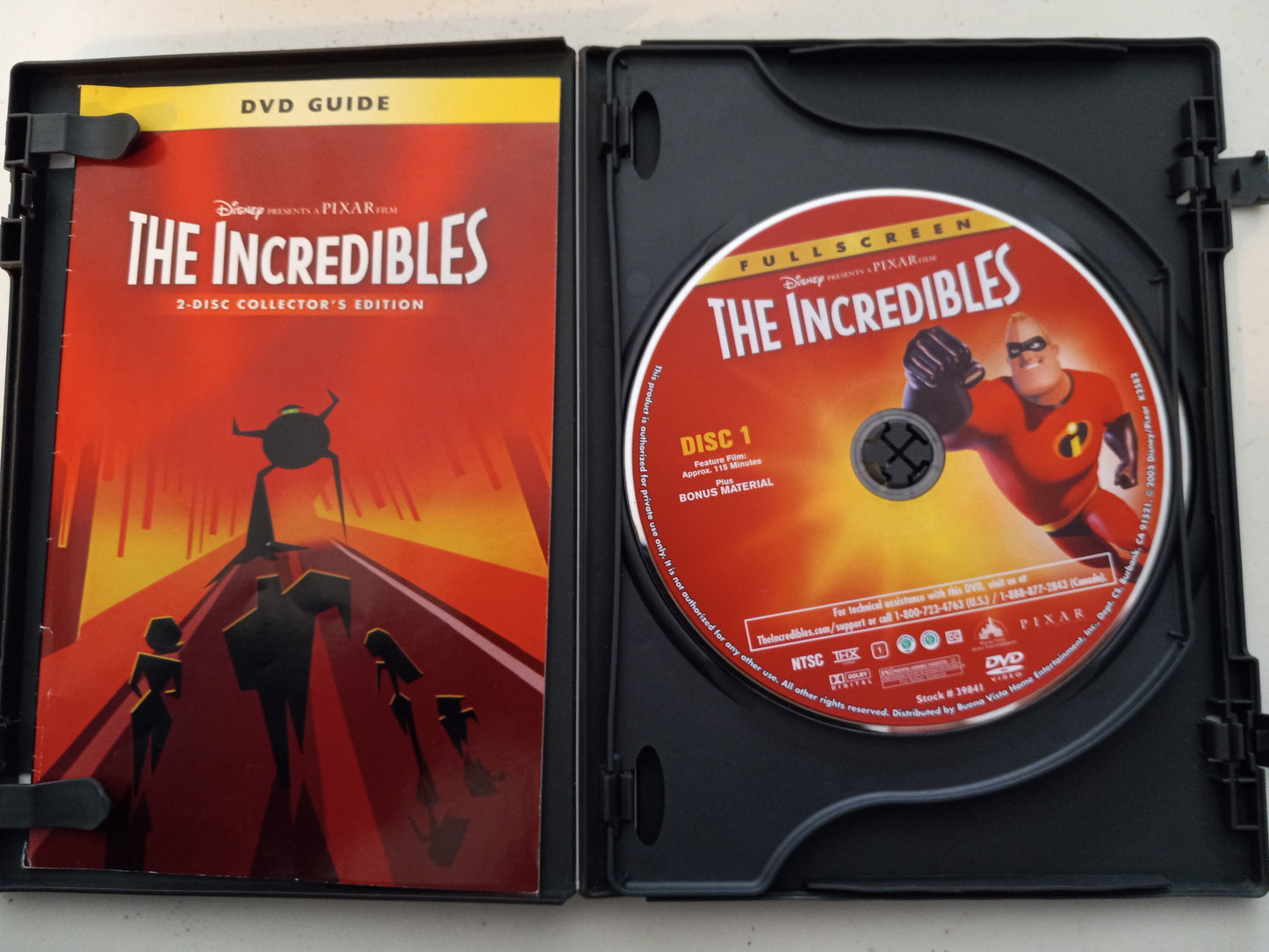 The Incredibles, DVD Movie, 2 Discs Collector's Ed, Widescreen/Fullscreen, Rated PG, NEW/USED