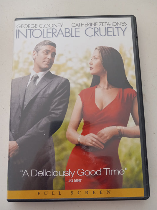 Intolerable Cruelty, DVD Movie, Fullscreen, Rated PG, USED