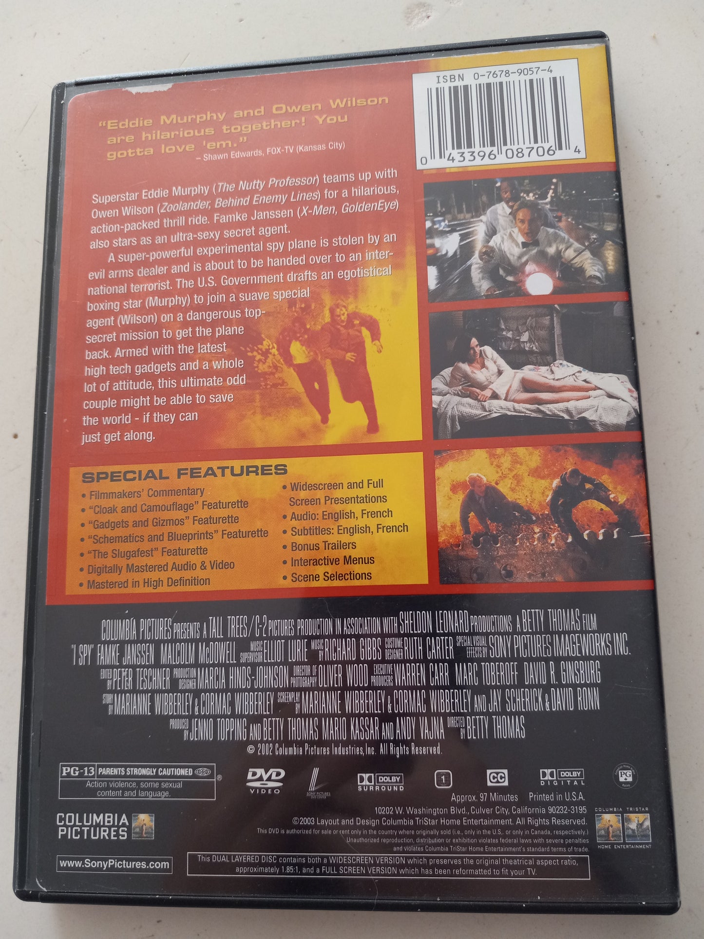 I Spy, DVD Movie, Widescreen, Fullscreen Rated PG-13, USED