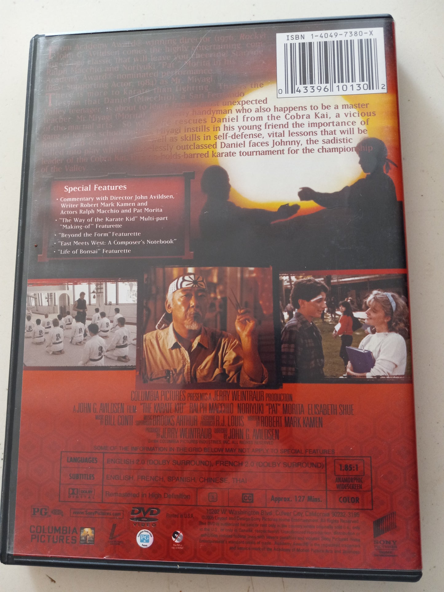 The Karate Kid (1), Special Ed. DVD Movie, Ralph Macchio Widescreen, Rated PG, NEW/USED