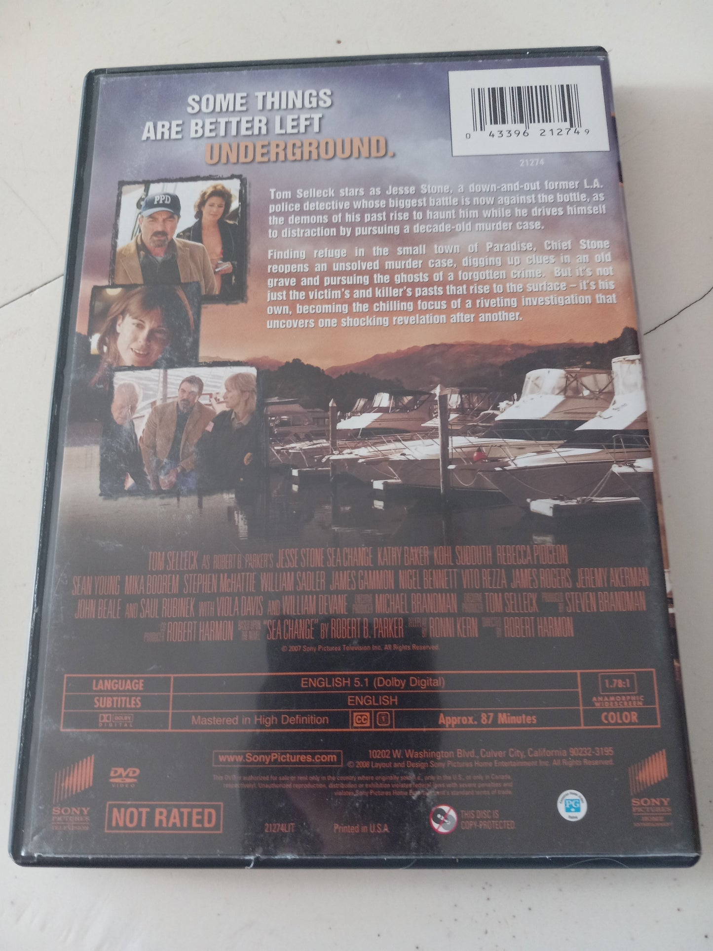 Jesse Stone: Sea Change, DVD Movie, Not Rated, Fullscreen USED.