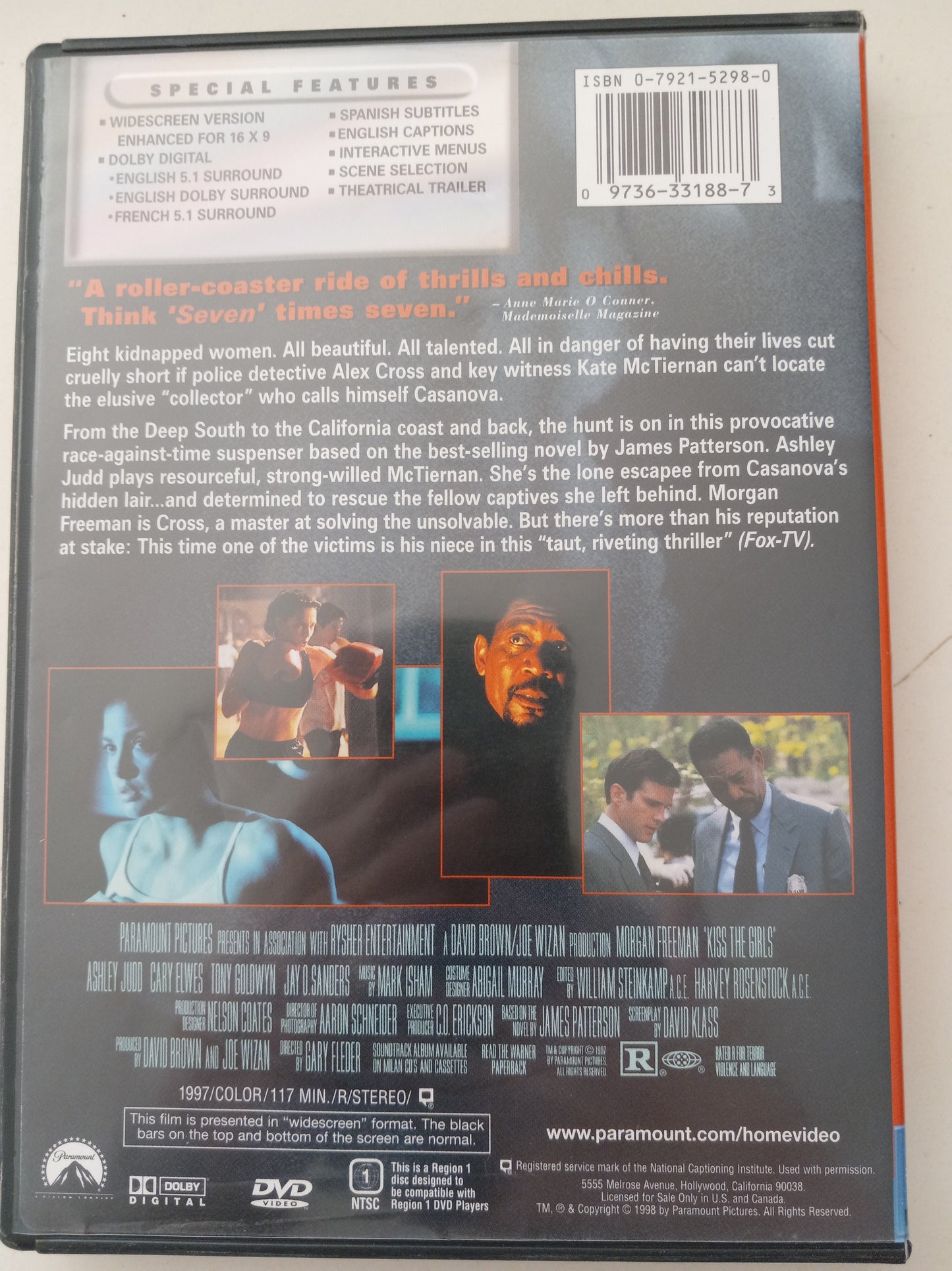 Kiss The Girls, DVD Movie, Widescreen, Rated R, USED