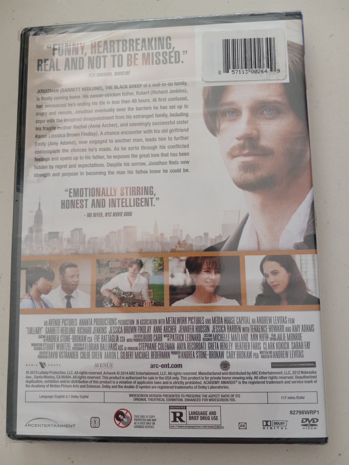 Lullaby, DVD Movie, Widescreen, Rated R, NEW