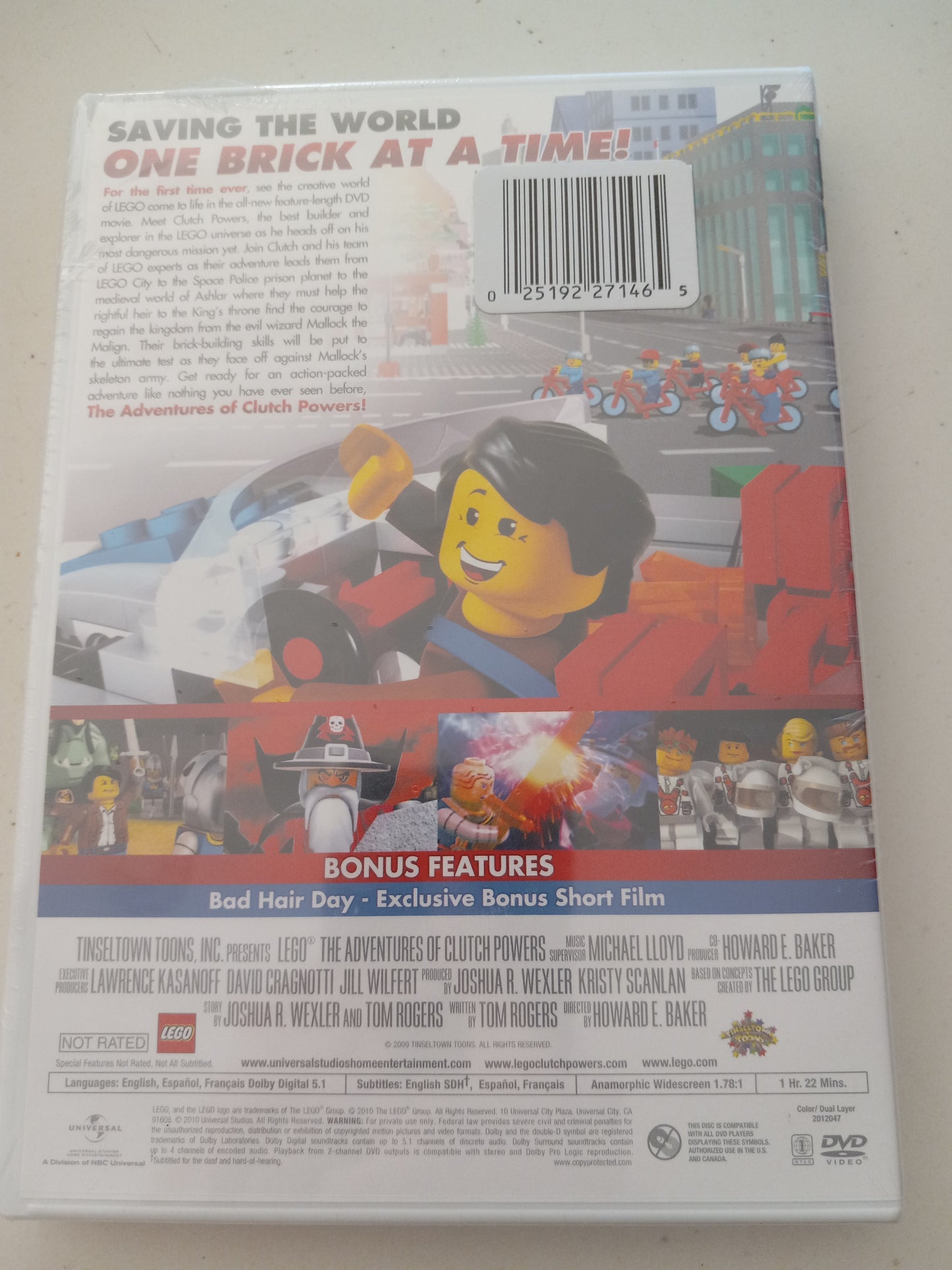 LEGO The Adventures Of Clutch Powers, DVD Movie, Widescreen, Not Rated, NEW