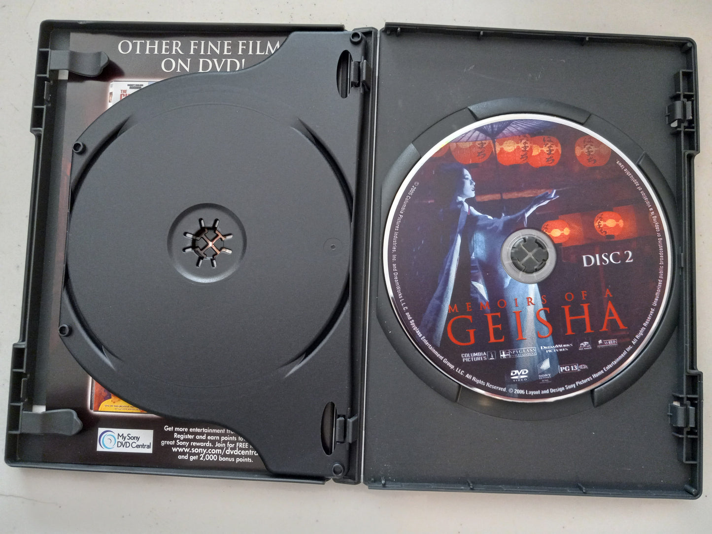 Memoirs Of A Geisha, DVD Movie, 2 Discs Ziyi Zhang Widescreen, Rated PG-13, USED