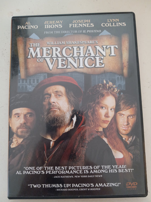 The Merchant Of Venice, DVD Movie, Widescreen, Rated R, USED