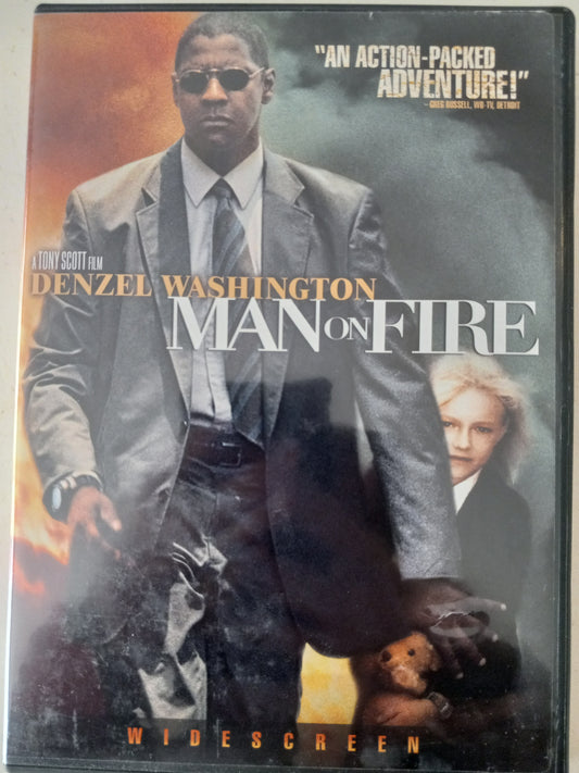 Man On Fire, DVD Movie, Widescreen, Rated R, USED