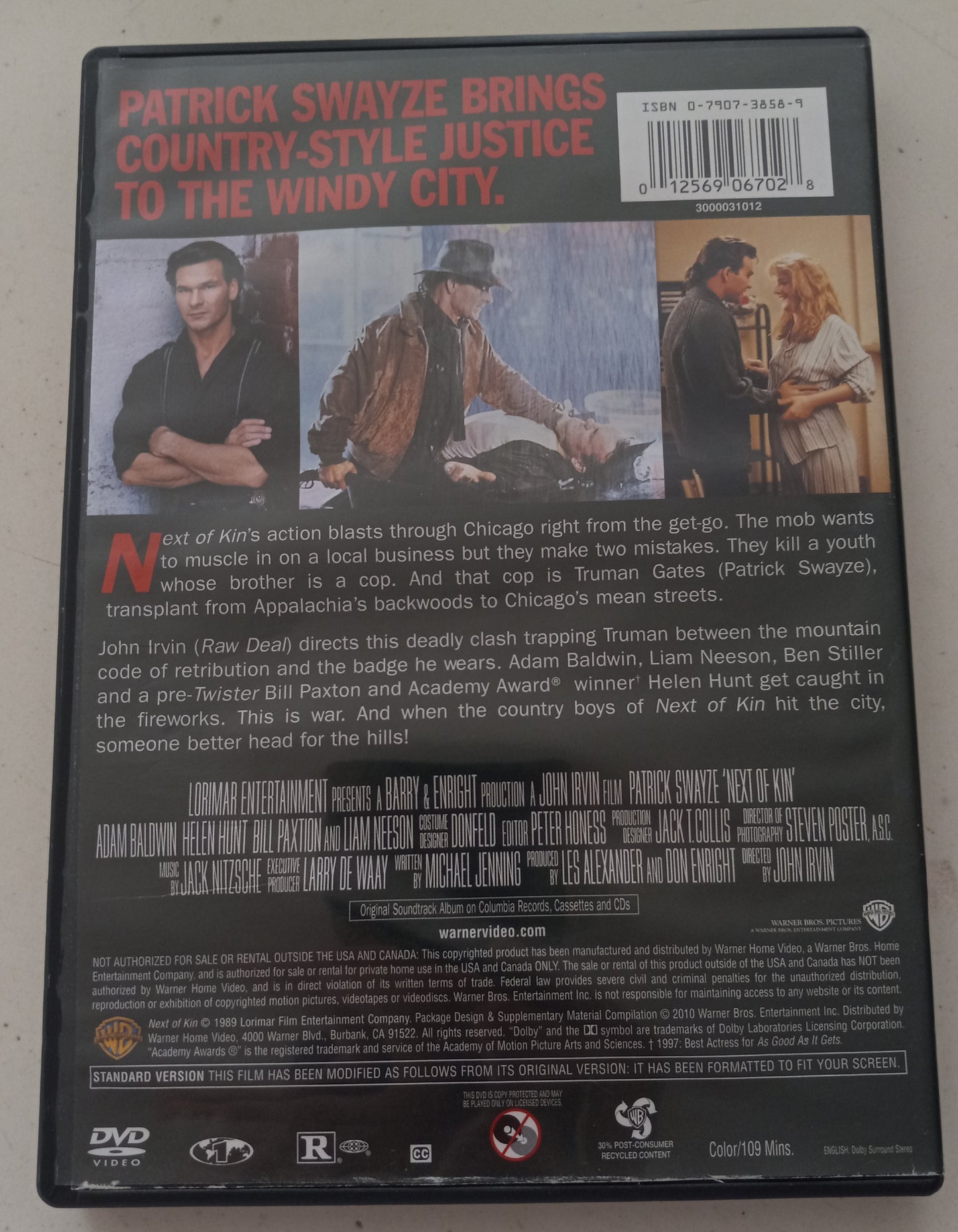 Next of Kin, DVD Movie Widescreen, Rated R, USED
