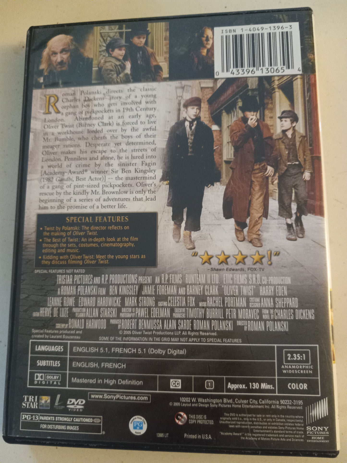 Oliver Twist, DVD Movie, Barney Clark Widescreen, Rated PG-13, NEW/USED