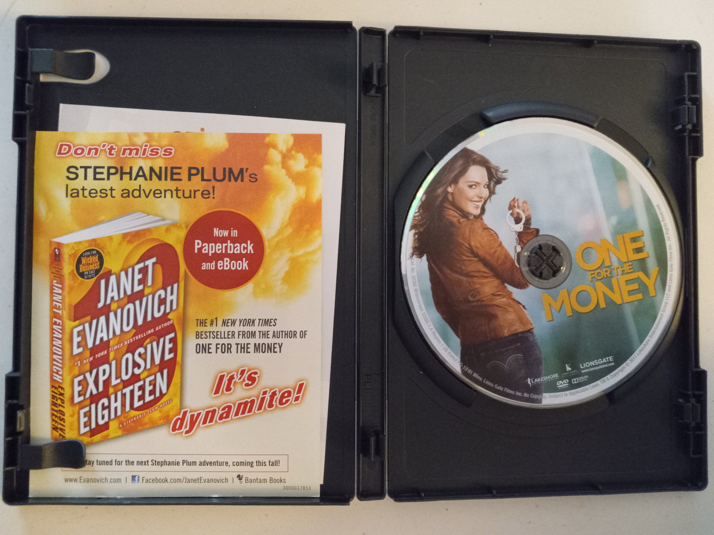 One For The Money, DVD Movie, Katherine Heigl Widescreen, Rated PG-13, USED