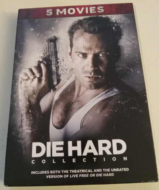 Die Hard 5 Movie Collection, Die Harder, With A Vengeance, Live Free or, A Good Day To, DVD Movies, Rated R, Widescreen, USED