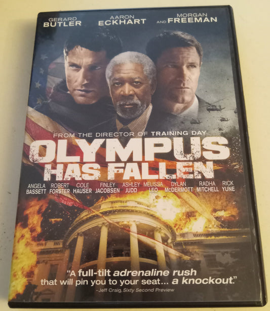 Olympus Has Fallen, DVD Movie, Aaron Eckhart Widescreen, Rated R, USED