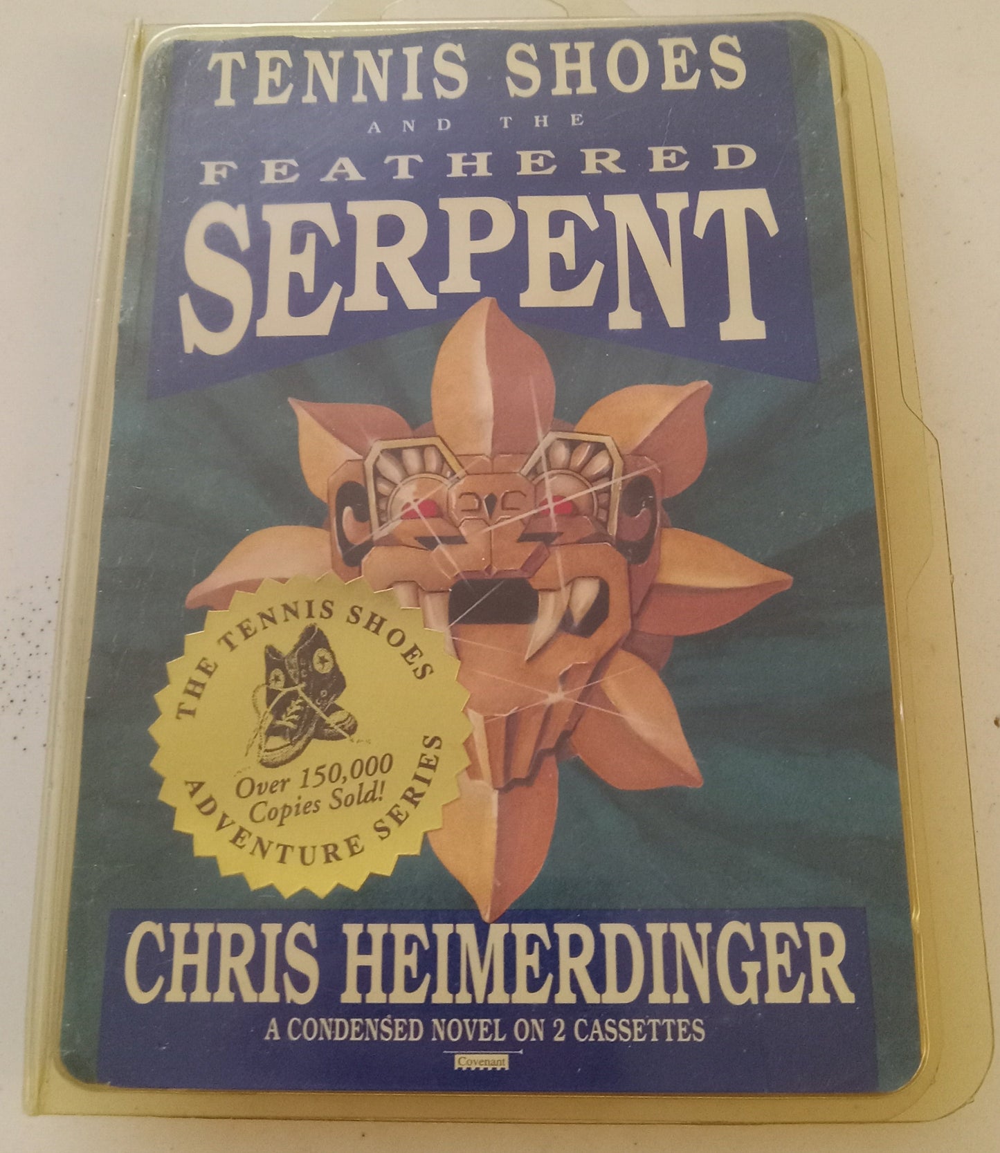 Tennis Shoes And The Feathered Serpent, by Chris Heimerdinger, Book on 2 Cassette Tapes, Rare USED