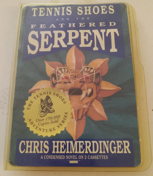 Tennis Shoes And The Feathered Serpent, by Chris Heimerdinger, Book on 2 Cassette Tapes, Rare USED