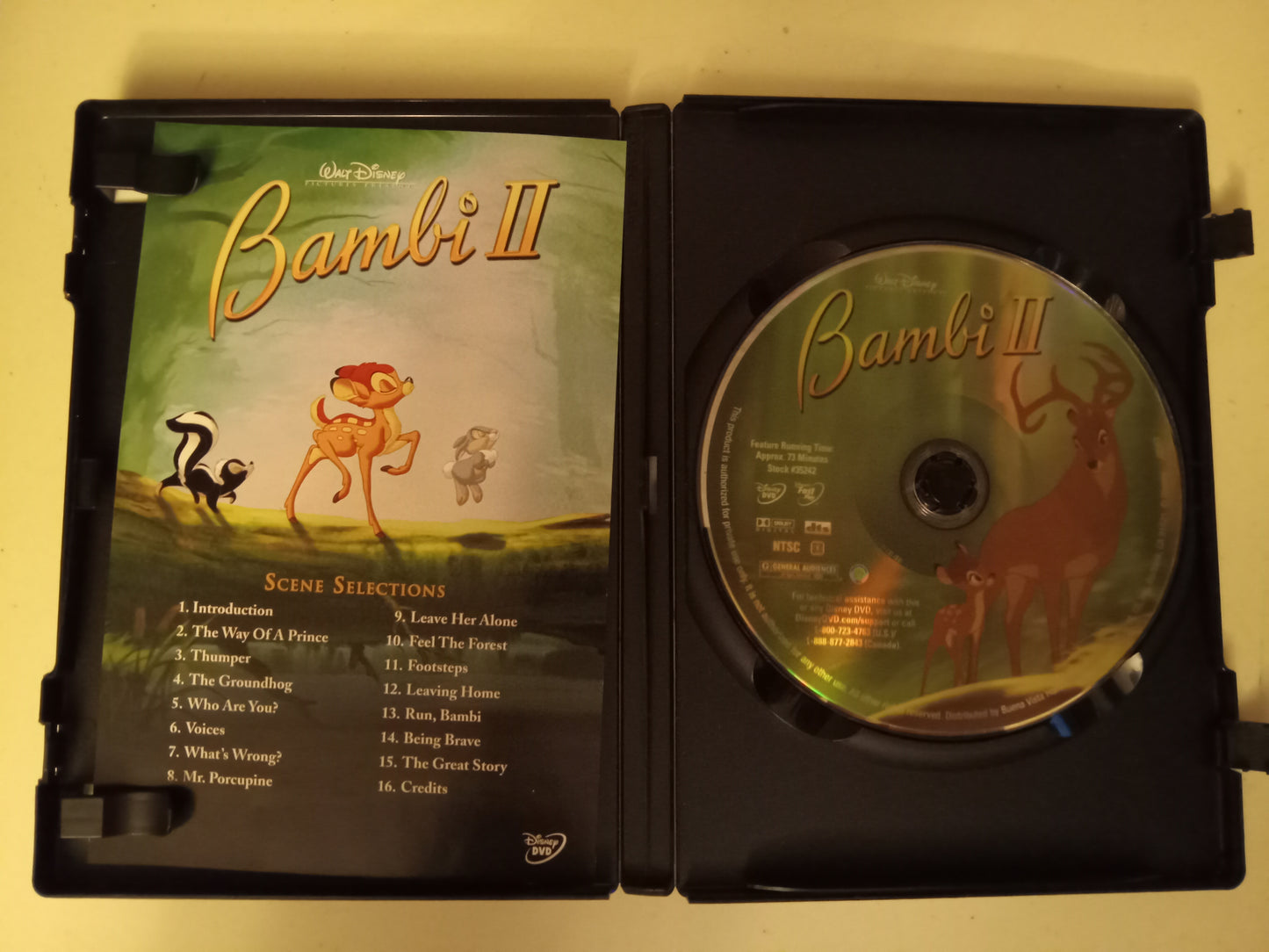 Bambi II 2, Animated Disney DVD Movie, Rated G, Widescreen, NEW/USED