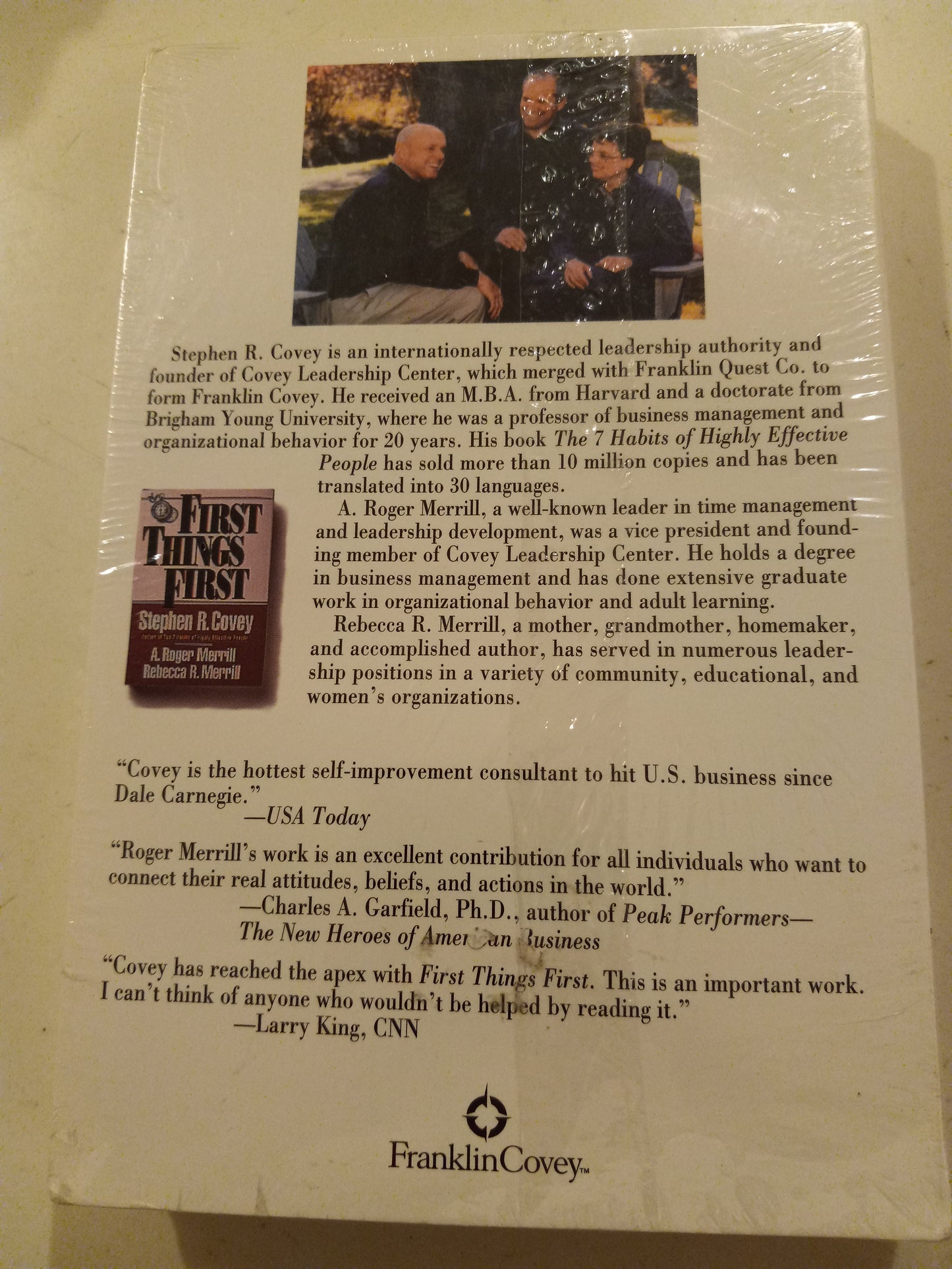 First Things First, Stephen R. Covey & Merrill, Book 4 of 6, 1 & 2 | 5 & 6 Cassette Tapes, Rare NEW