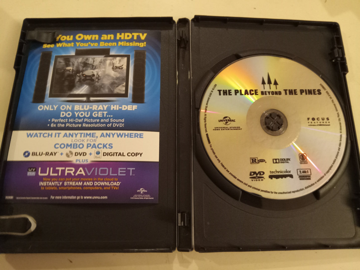 The Place Beyond The Pines, DVD Movie Widescreen, Rated R, USED