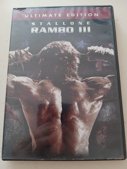 Rambo III Ultimate Edition DVD Movie, Rated R Widescreen, USED