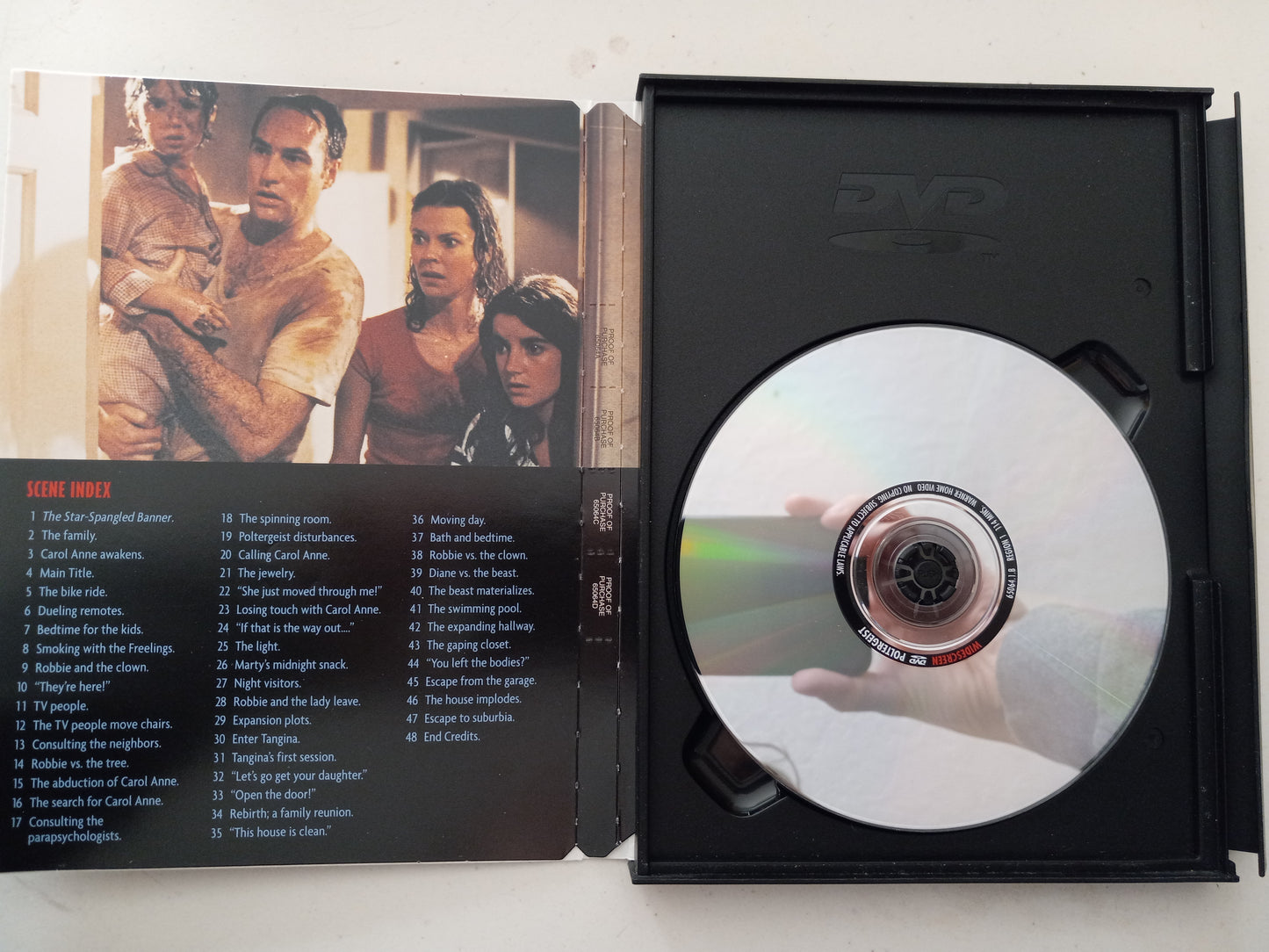 Poltergeist 1, Steven Spielberg DVD Movie, JoBeth Williams Widescreen/Fullscreen, Rated PG, USED
