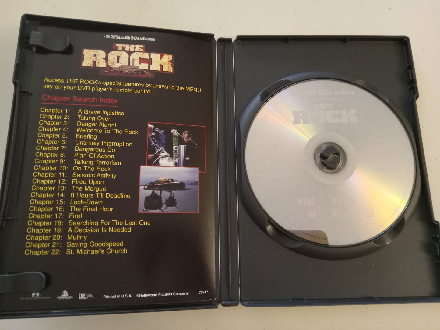 The Rock, DVD Movie, Sean Connery Widescreen, Rated R, USED