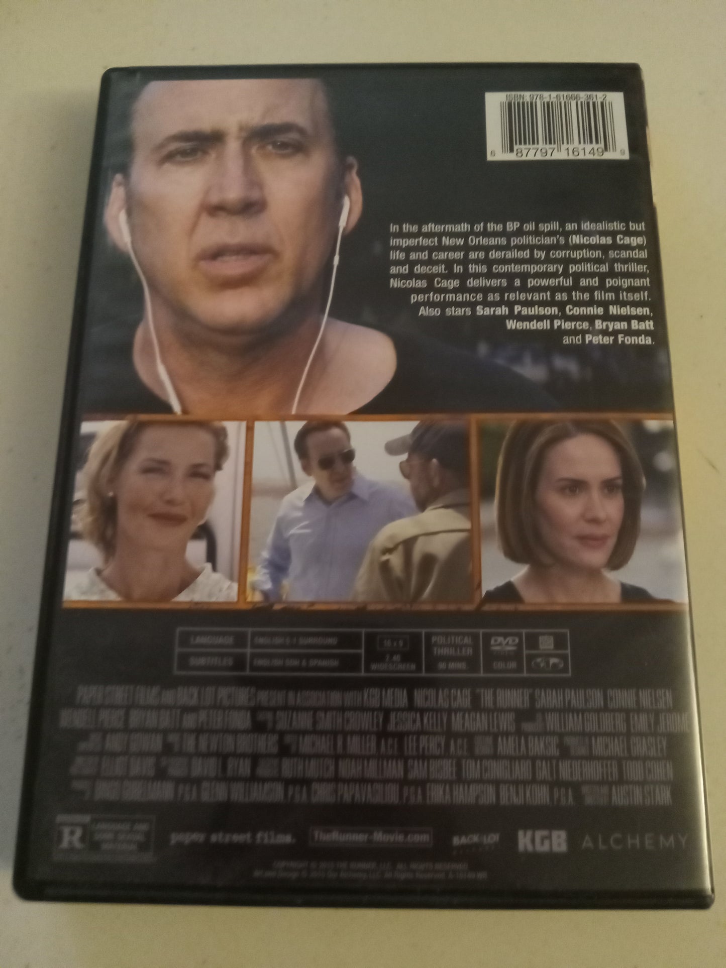 The Runner, DVD Movie, Rated R, Widescreen, USED
