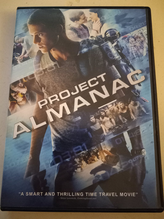 Project Almanac, DVD Movie, Widescreen, Rated PG-13, USED