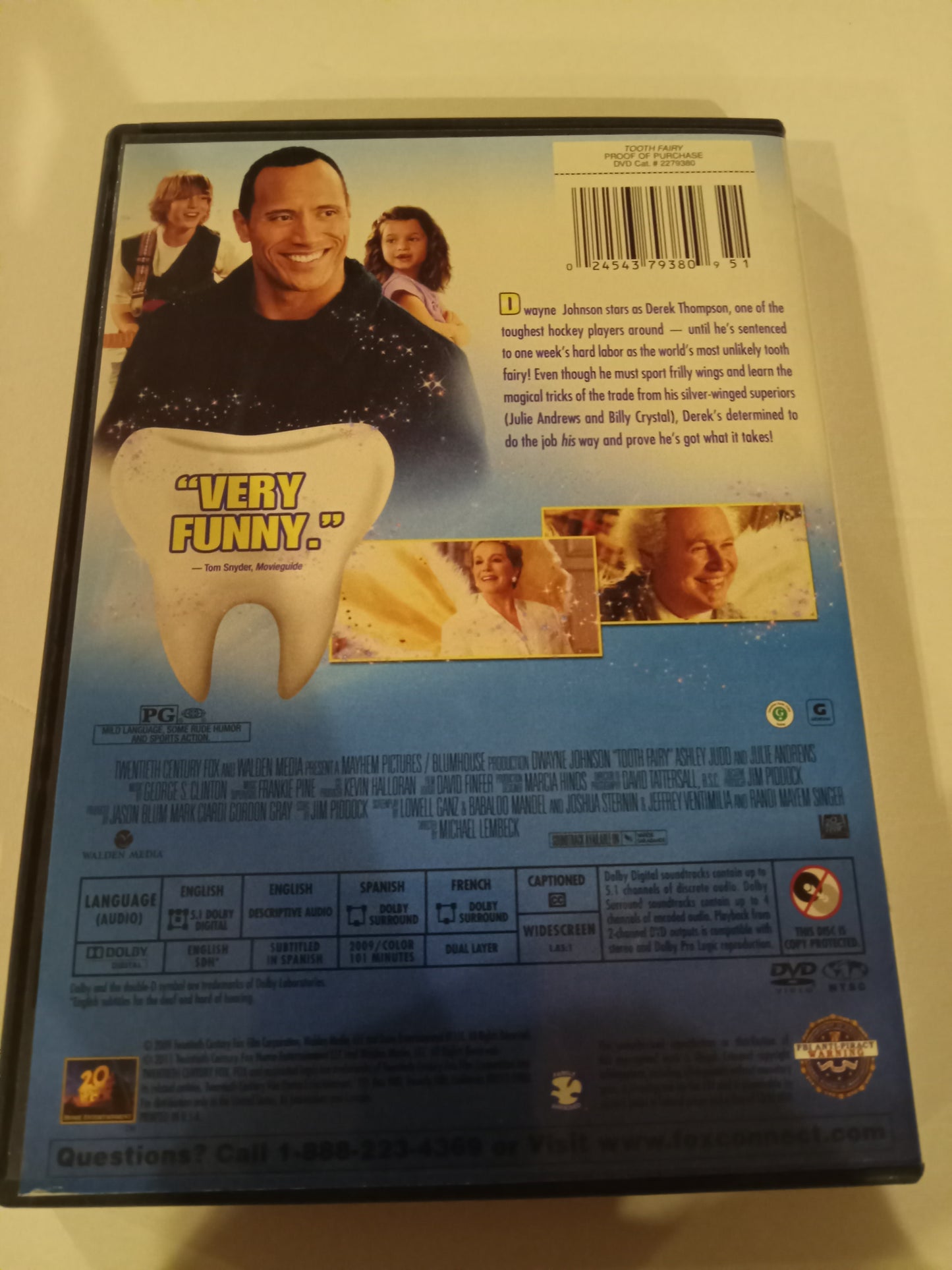 Tooth Fairy DVD Movie, Widescreen Rated PG, USED