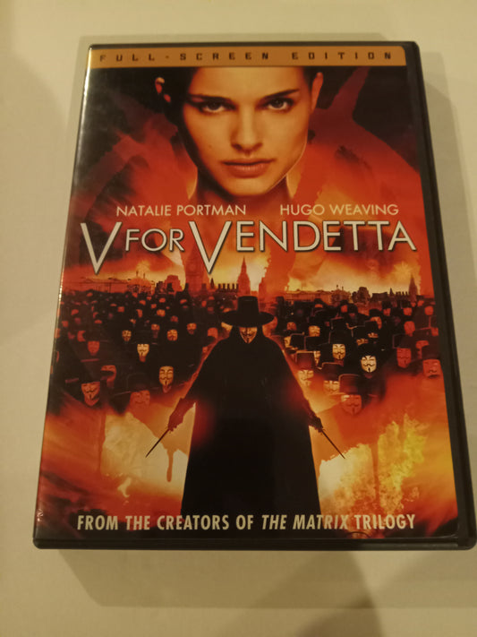 V For Vendetta, DVD Movie, Widescreen, Rated R, USED