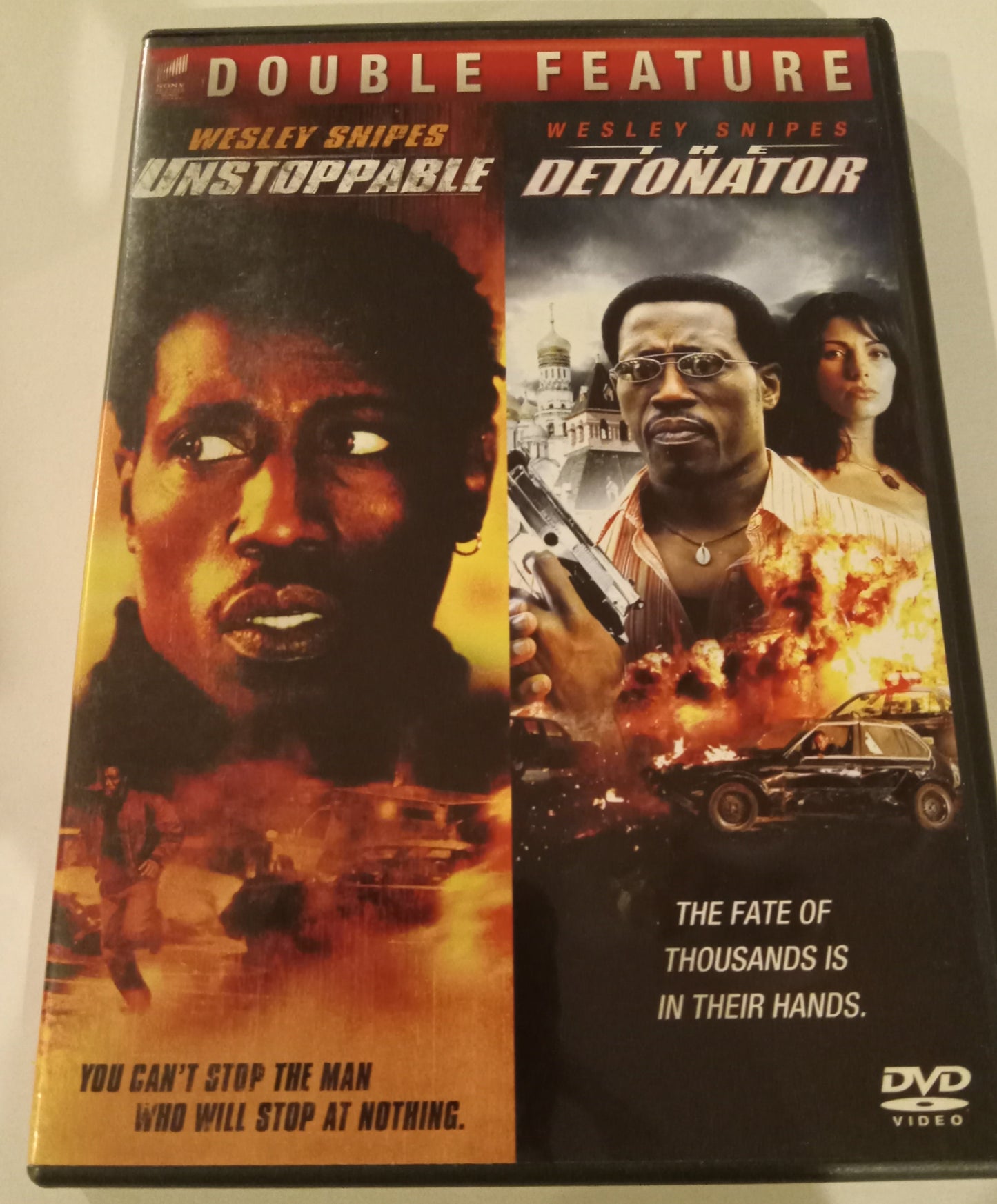 Wesley Snipes Unstoppable | The Detonator Double Feature, DVD Movies, Widescreen, Rated R, USED