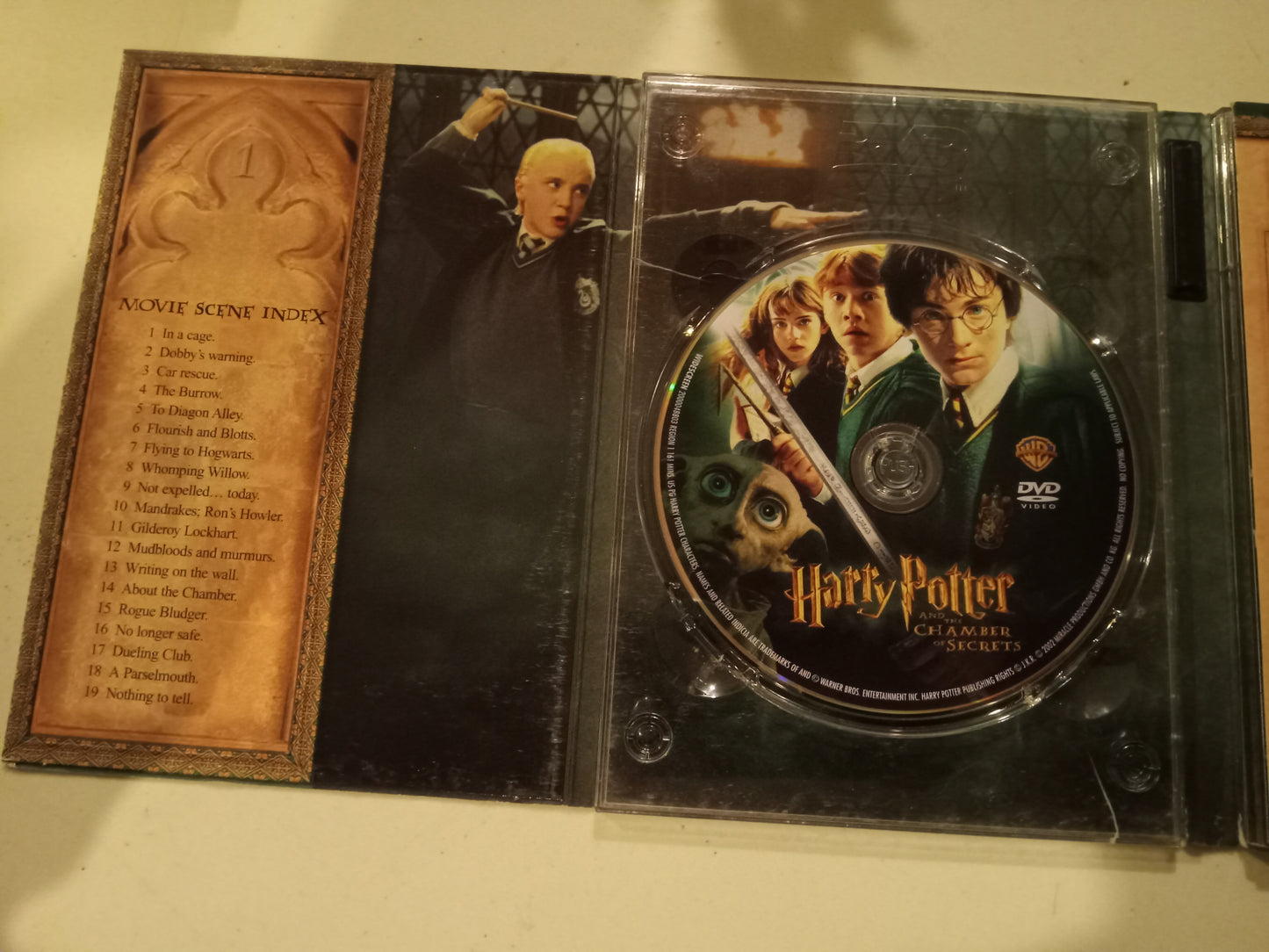 Harry Potter And The Chamber Of Secrets, DVD Movie, 2 Discs Widescreen, Rated PG, NEW/USED