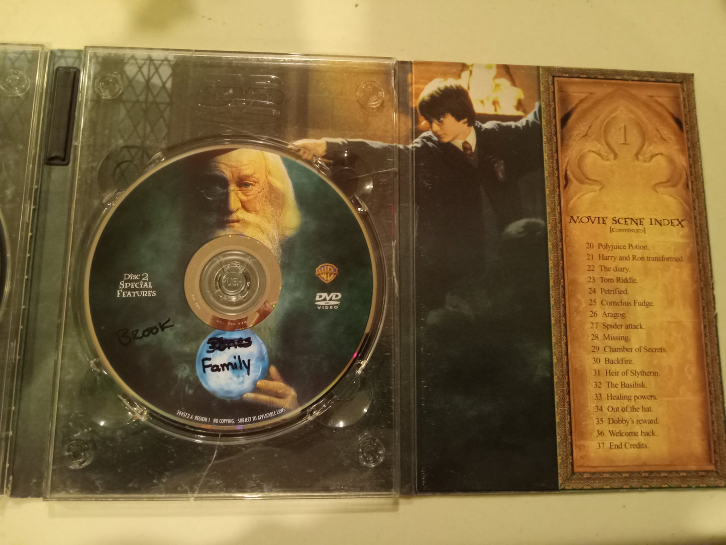 Harry Potter And The Chamber Of Secrets, DVD Movie, 2 Discs Widescreen, Rated PG, NEW/USED