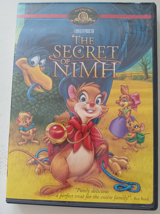 The Secret Of Nimh, Animated DVD Movie, John Carradine Fullscreen, Rated G, USED