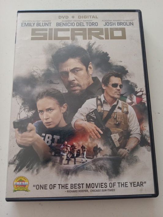 Sicario, DVD Movie, Emily Blunt Widescreen, Rated R, NEW/USED