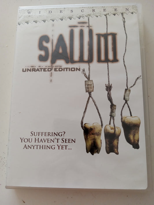 Saw III (3), DVD Movie, Widescreen/Fullscreen, Not Rated, USED