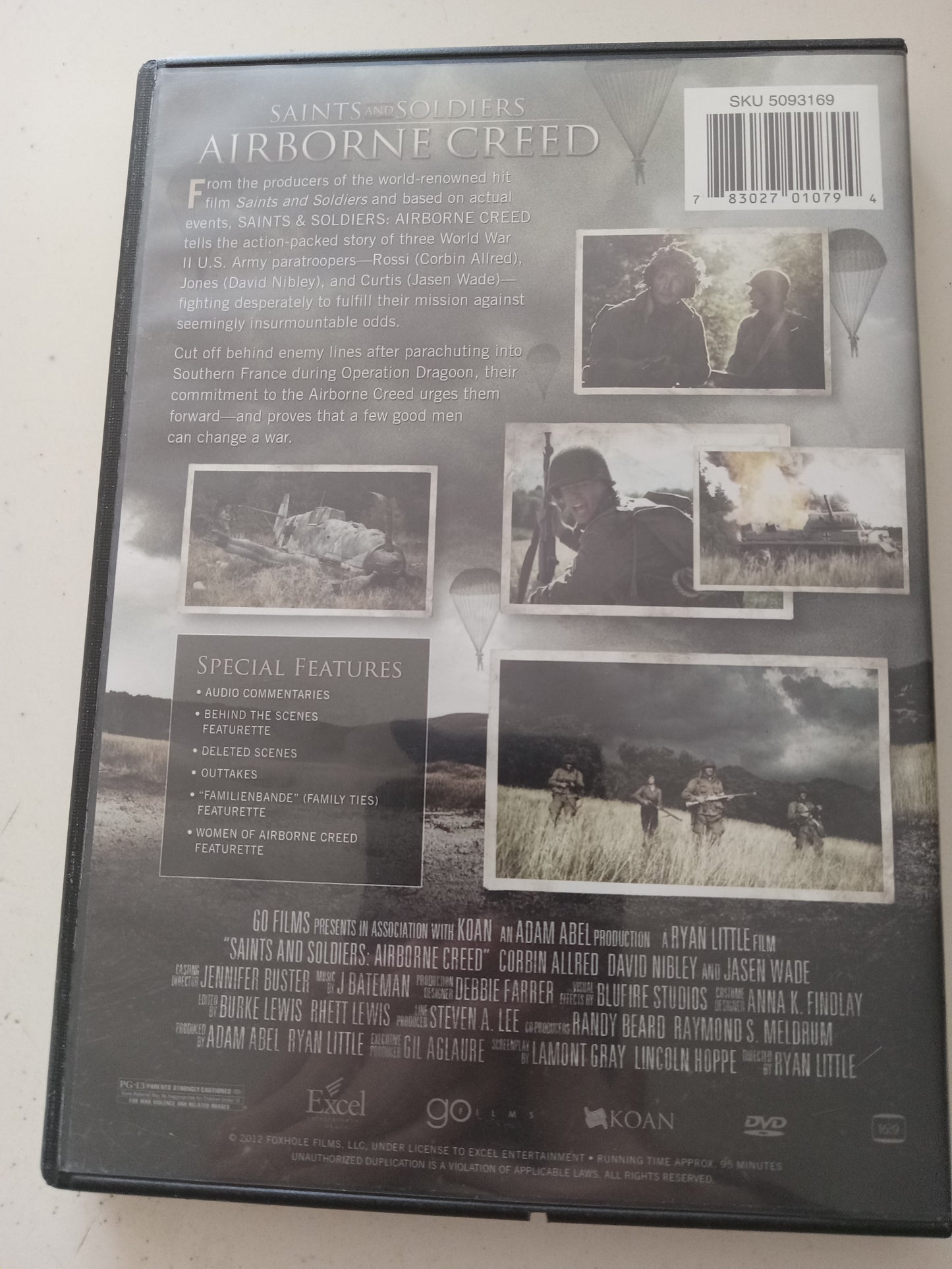 Saints And Soldiers Airborne Creed, DVD Movie, Widescreen, Rated PG-13, NEW/USED