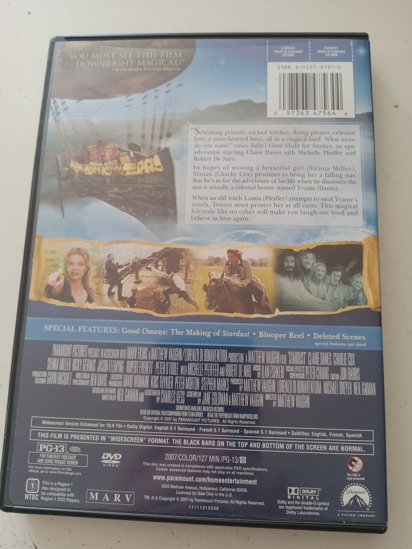 Stardust, DVD Movie, Widescreen, Rated PG-13, USED