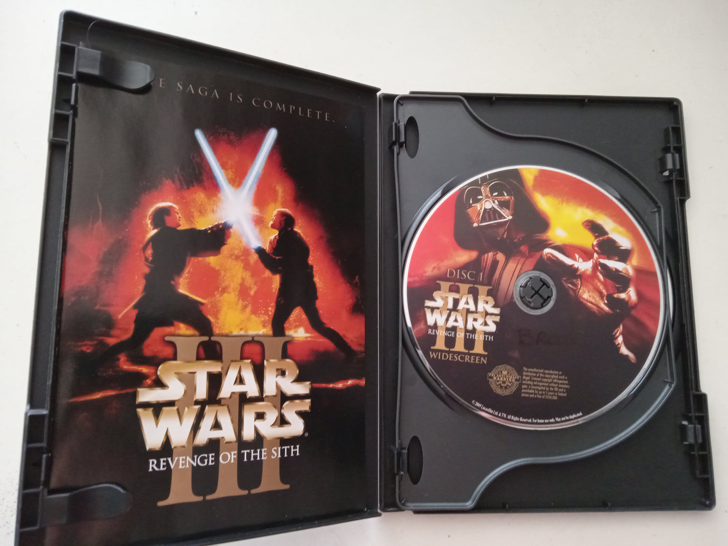 Star Wars III 3, Revenge Of The Sith, 2 Discs DVD Movie, Widescreen, Rated PG-13, USED