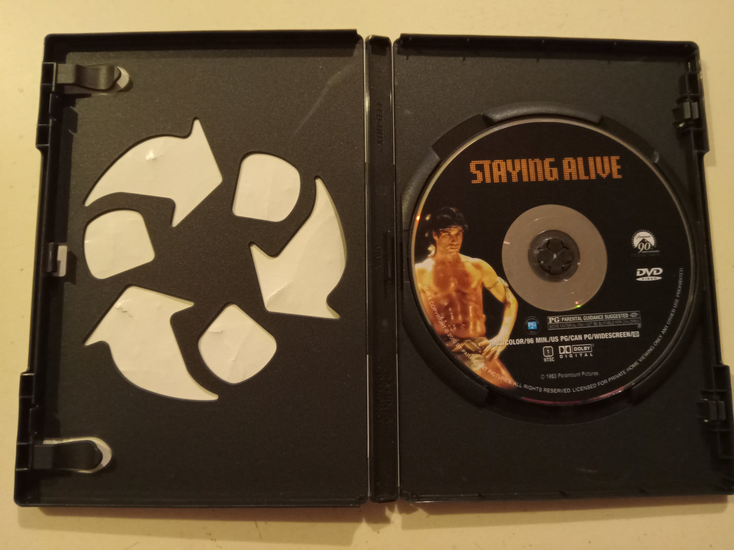 Staying Alive, DVD Movie, Widescreen, Rated PG, USED