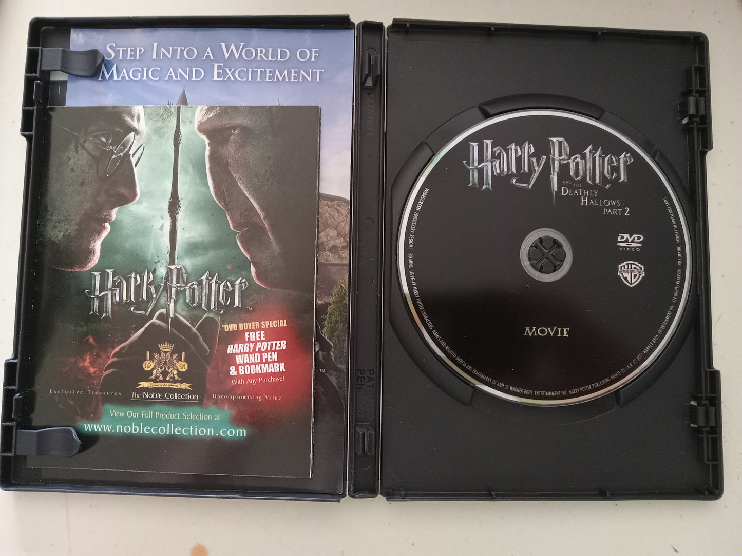 Harry Potter And The Deathly Hallows Part 2, DVD Movie, Widescreen, Rated PG-13, USED