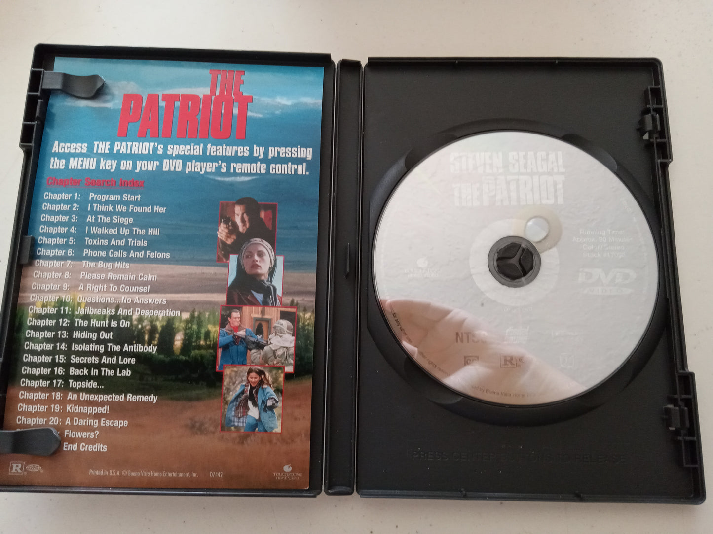 The Patriot, DVD Movie Steven Seagal Widescreen, Rated R, USED