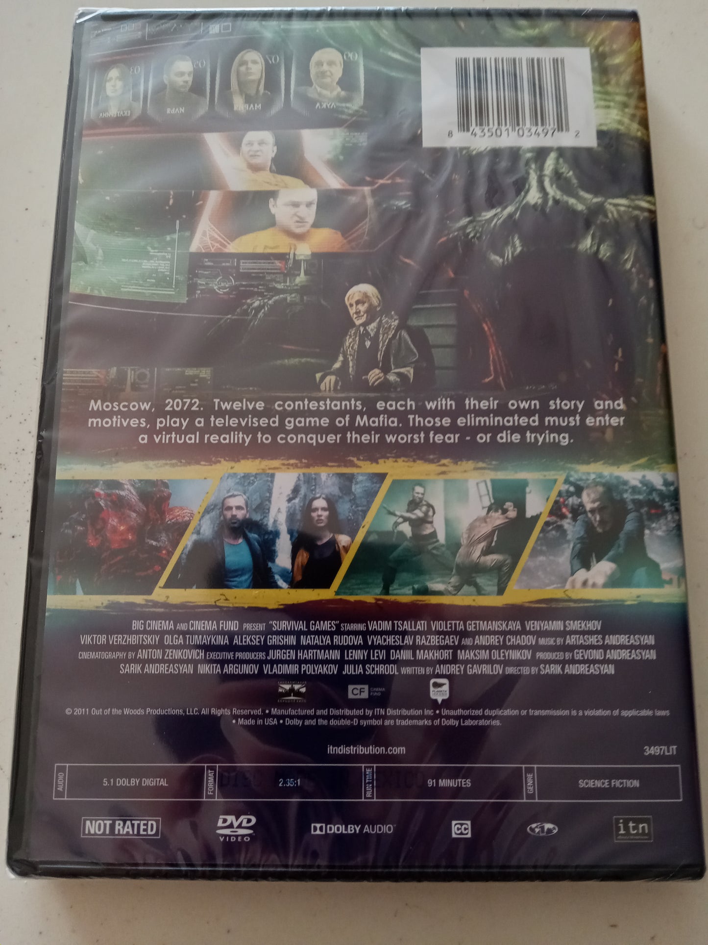 Survival Games, DVD, Movie Widescreen, Not Rated, NEW