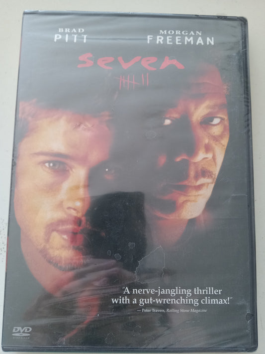 Seven, VII DVD Movie, Brad Pitt, Widescreen, New Line Platinum Ed. Rated R, NEW/USED