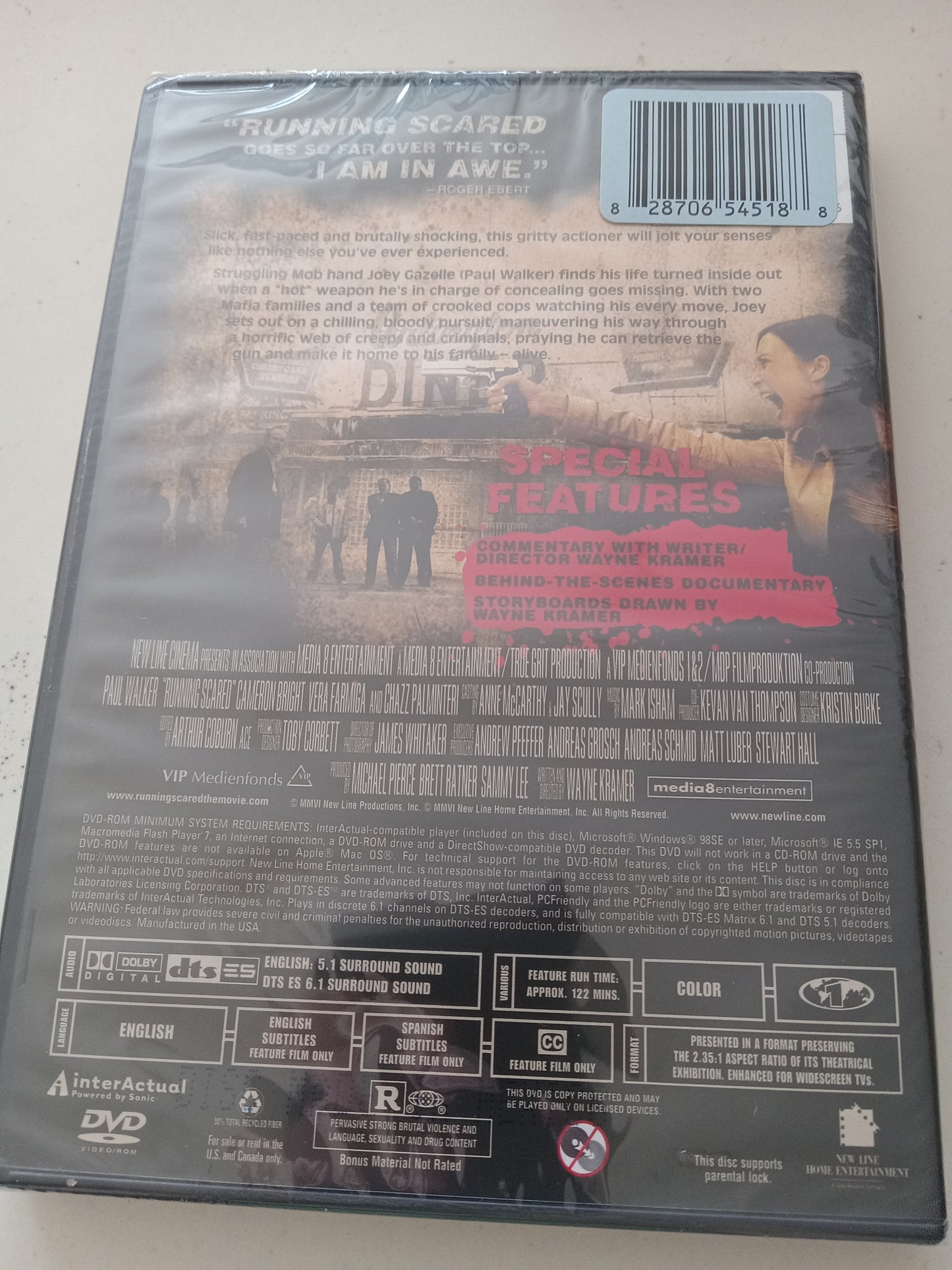 Running Scared, DVD Movie, Widescreen, Rated R, NEW