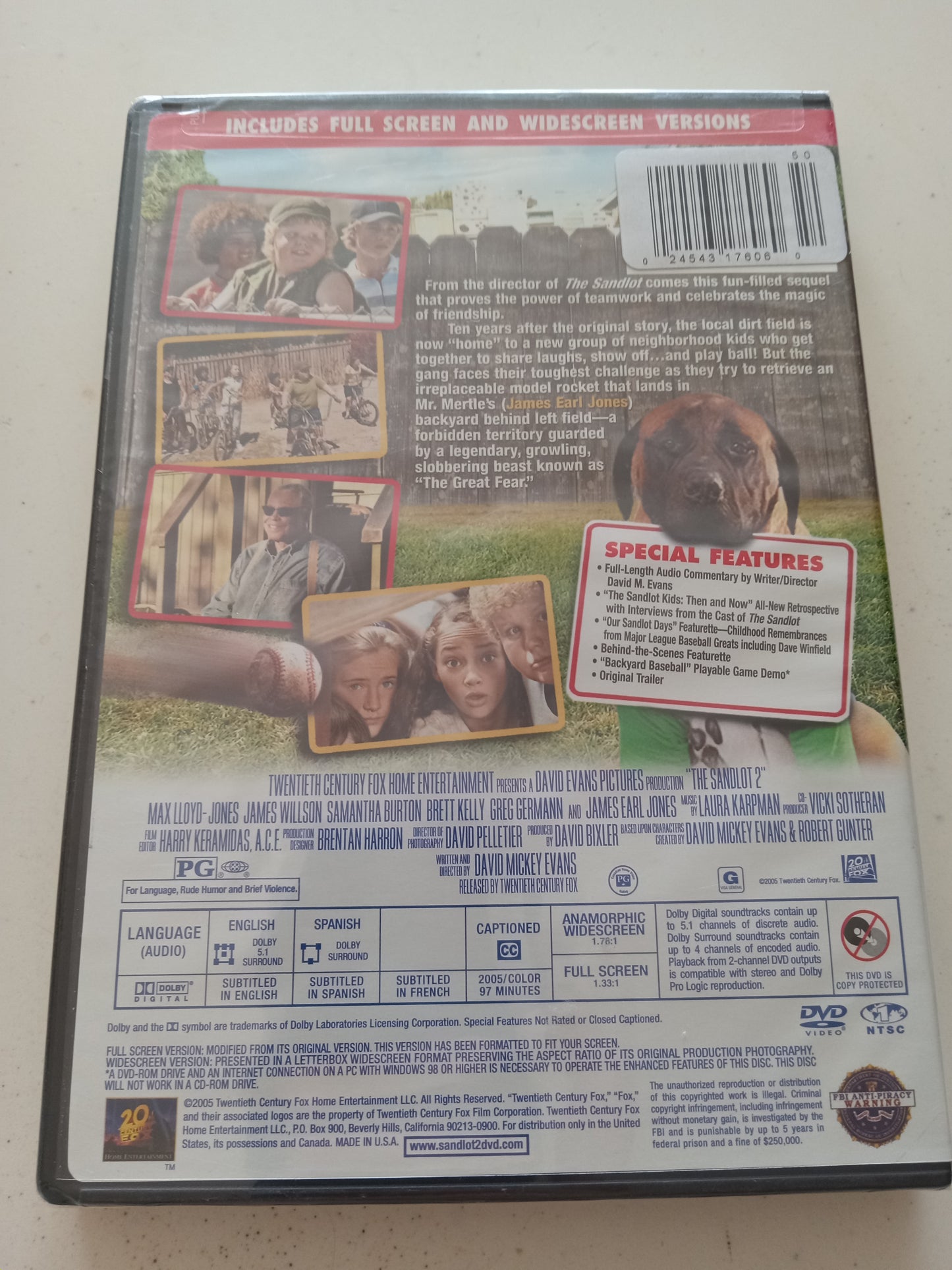 The Sandlot 2, DVD Movie, Widescreen/Fullscreen, Rated PG, NEW/USED